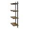 Alaterre Furniture Pomona 48"H Metal and Solid Wood Wall Shelf AMBA5620 - alternate 5